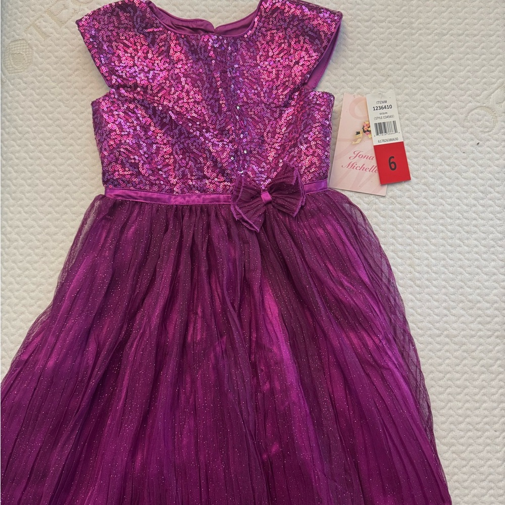 Jona Michelle Pink and Purple Sequin Dress
